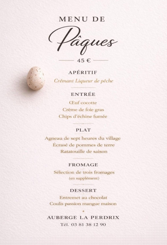 Auberge La Perdrix - restaurant HAUTERIVE-LA-FRESSE - restaurant pontarlier - restaurant a faire HAUTERIVE-LA-FRESSE